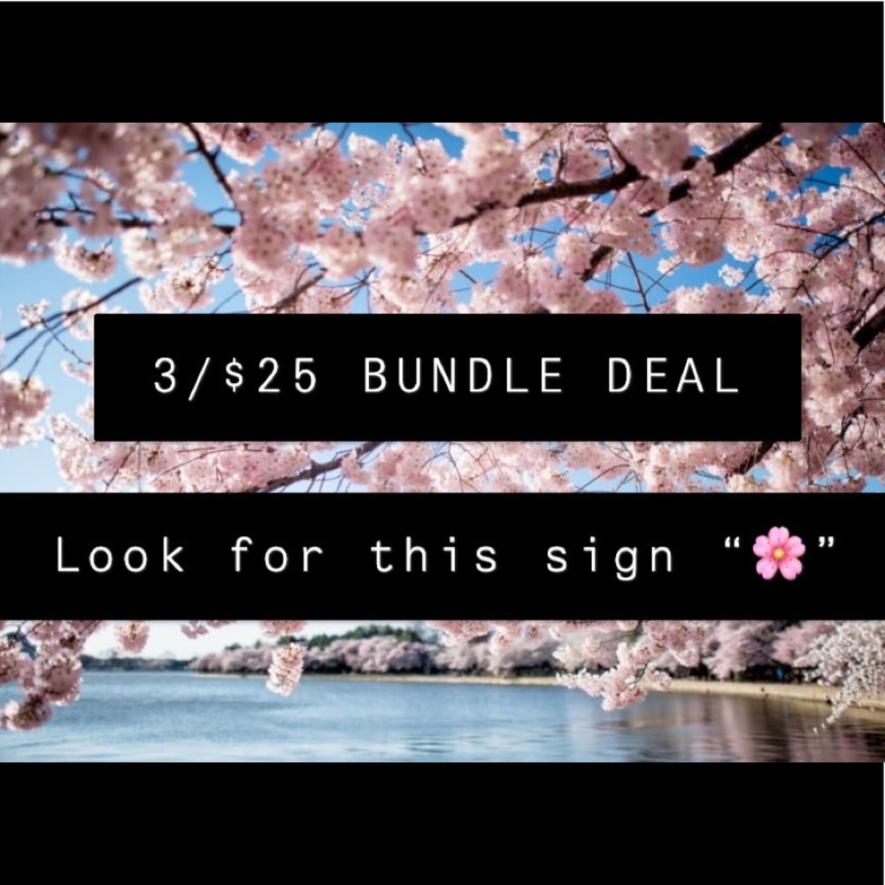 3/$25 BUNDLE DEAL!!! 🌸